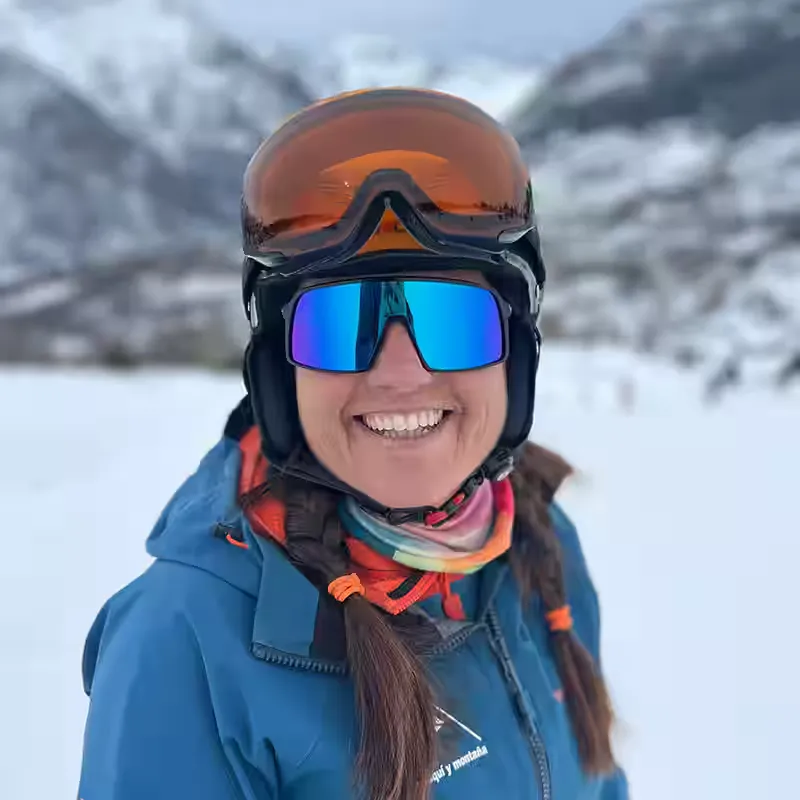 Patricia, profesora de esquí